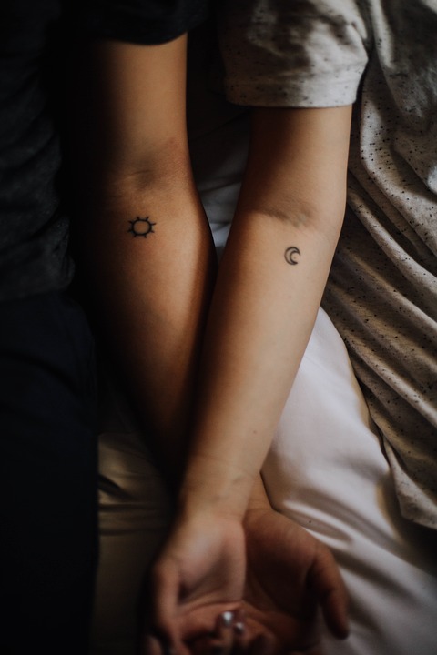 Couple tattoos for Valentine's Day