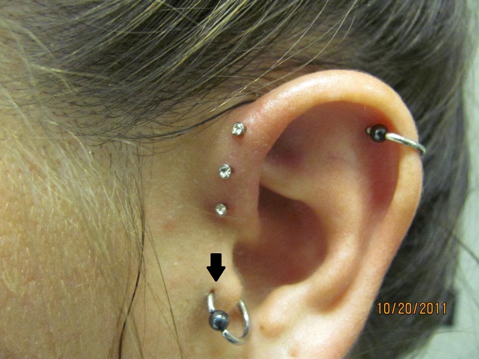 high-risk piercings - tragus